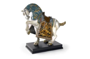 Скульптура Lladro Восточный конь 32х66 см, глазурованная, фарфор