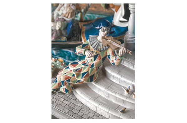 Скульптура Lladro Карнавал в Венеции 91х144 см, фарфор