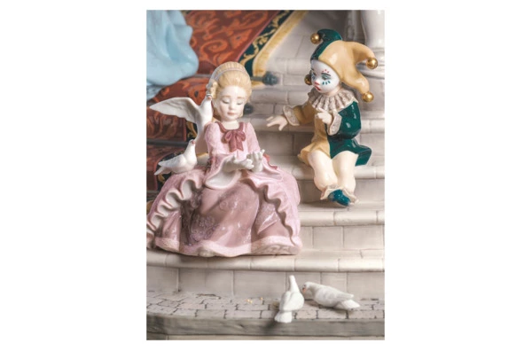 Скульптура Lladro Карнавал в Венеции 91х144 см, фарфор