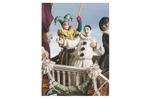 Скульптура Lladro Карнавал в Венеции 91х144 см, фарфор