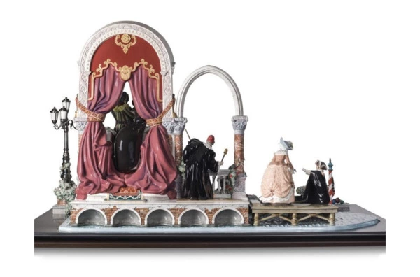 Скульптура Lladro Карнавал в Венеции 91х144 см, фарфор