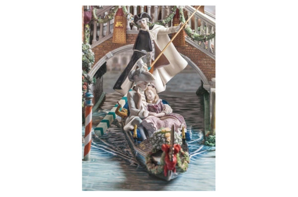 Скульптура Lladro Карнавал в Венеции 91х144 см, фарфор