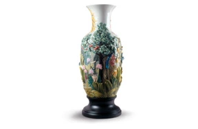 Скульптура Lladro-Ваза Lladro Райский лес Жизнь животных 90 см, фарфор