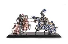 Скульптура Lladro Средневековый турнир 42х106 см, фарфор