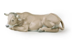 Фигурка Lladro Быка Набор Рождества 10х22 см, фарфор