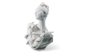 Скульптура Lladro Моя прекрасная леди Серебряный люстр 36 см, фарфор