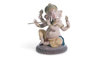 Фигурка Lladro Ганеши с бансури 23 см, фарфор