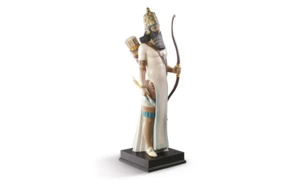 Скульптура Lladro Ассирийского лучник 96 см, фарфор