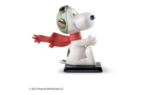 Фигурка Lladro Снупи Летчик-ас 7х16 см, фарфор