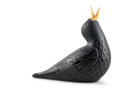 Фигурка Lladro скворца I Фиолетовый вариант 9х19 см, фарфор