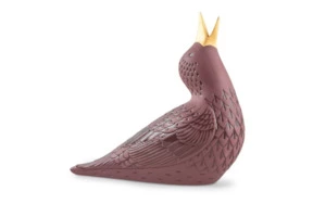 Фигурка Lladro скворца I Фиолетовый вариант 9х19 см, фарфор