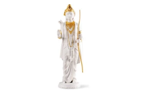 Скульптура Lladro Рама 30 см, золотой люстр, фарфор
