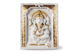 Скульптура для стены Lladro Божество Ганеша 35 см, фарфор