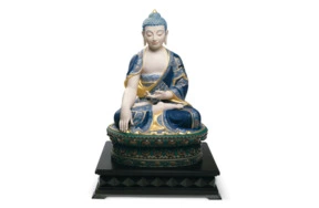 Скульптура Lladro Шакъямуни Будды 60 см, золотой люстр