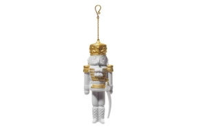 Украшение новогоднее Lladro Орехокол 16 см, золоченый люстр