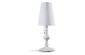 Лампа настольная Lladro Belle de Nuit 57 см, белая фарфор