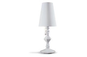 Лампа настольная Lladro Belle de Nuit 57 см, белая, фарфор