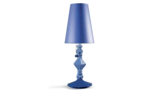 Лампа настольная Lladro Belle de Nuit 57 см, синяя, фарфор
