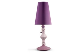 Лампа настольная Lladro Belle de Nuit 57 см, розовая, фарфор