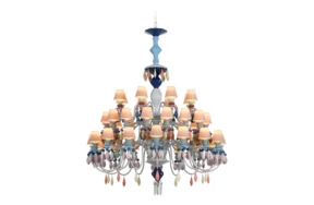 Люстра Lladro Belle de Nuit 150 см, многоцветная, 40 ламп