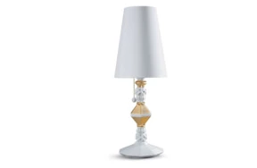 Лампа настольная Lladro Belle de Nuit 57 см, золоченая, фарфор