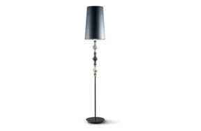 Лампа напольная Lladro Belle de Nuit II 181 см, черная, фарфор