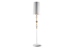Лампа напольная Lladro Belle de Nuit II 181 см, золоченый люстр, фарфор