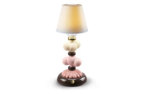 Лампа настольная Lladro Кактус Светлячки Золотая осень 30 см, розовая