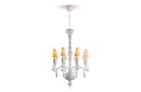 Люстра Lladro Ivy and Seed 123 см, белая, 8 ламп