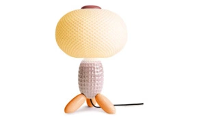 Лампа настольная Lladro Soft Blown 41 см, розовая, фарфор