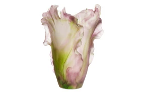 Ваза настольная Decor de Table Pate de Verre Cristal Мак 30 см, хрустальное тесто