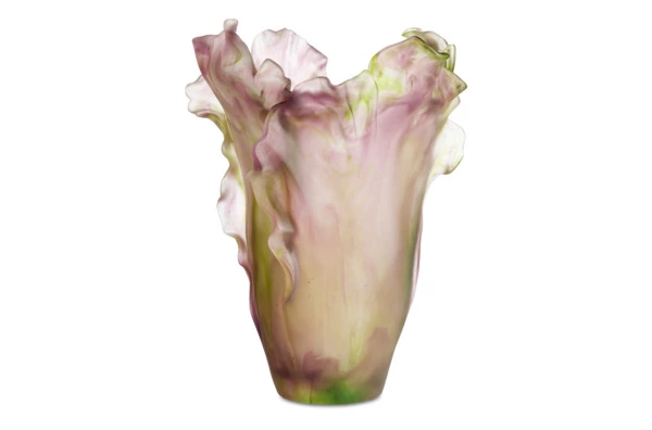 Ваза настольная Decor de Table Pate de Verre Cristal Мак 30 см, хрустальное тесто