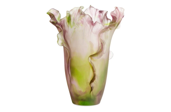 Ваза настольная Decor de Table Pate de Verre Cristal Мак 30 см, хрустальное тесто
