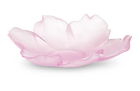 Чаша декоративная Decor de Table Pate de Verre Cristal Мак 18 см, хрустальное тесто, розовая, п/к