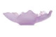 Чаша декоративная Decor de Table Pate de Verre Cristal Мак 18 см, фиолетовая, п/к