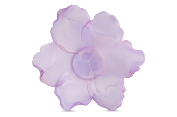 Чаша декоративная Decor de Table Pate de Verre Cristal Мак 18 см, фиолетовая, п/к