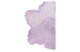 Чаша декоративная Decor de Table Pate de Verre Cristal Мак 18 см, фиолетовая, п/к