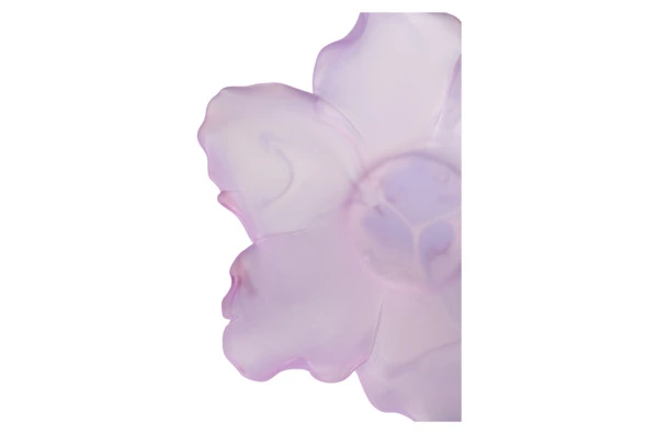 Чаша декоративная Decor de Table Pate de Verre Cristal Мак 18 см, фиолетовая, п/к