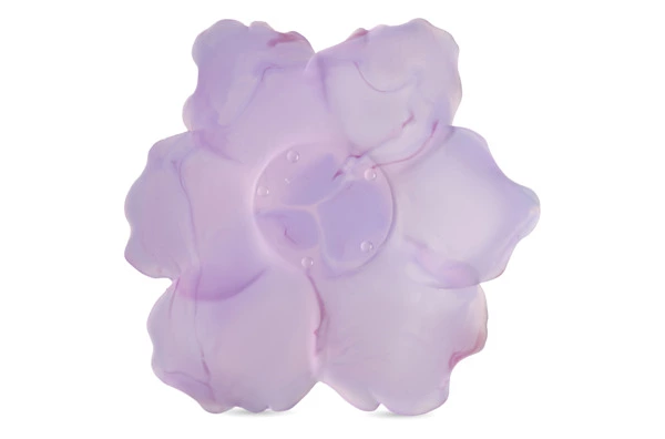 Чаша декоративная Decor de Table Pate de Verre Cristal Мак 18 см, фиолетовая, п/к