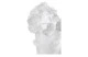 Ваза настольная Decor de Table Pate de Verre Cristal Роза 20 см, хрустальное тесто, белая, п/к