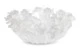 Чаша декоративная Decor de Table Pate de Verre Cristal Фиалка 30 см, хрустальное тесто, белая, п/к