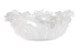 Чаша декоративная Decor de Table Pate de Verre Cristal Фиалка 30 см, хрустальное тесто, белая, п/к