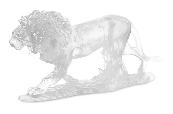 Фигурка Decor de Table Pate de Verre Cristal Лев 22 см, хрустальное тесто, белая, п/к