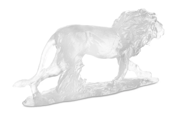 Фигурка Decor de Table Pate de Verre Cristal Лев 22 см, хрустальное тесто, белая, п/к