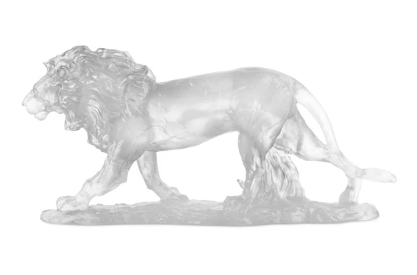 Фигурка Decor de Table Pate de Verre Cristal Лев 22 см, хрустальное тесто, белая, п/к