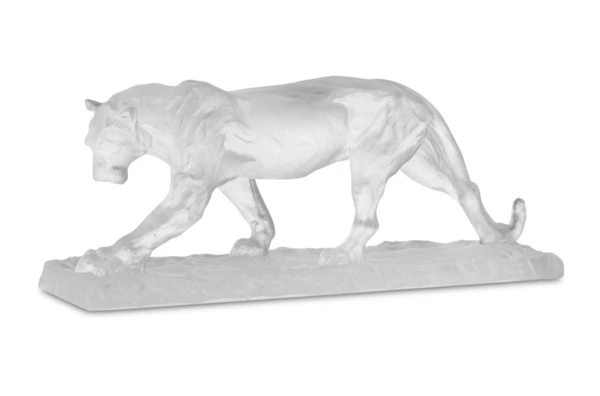 Фигурка Decor de Table Pate de Verre Cristal Пума 22 см, хрустальное тесто, белая, п/к