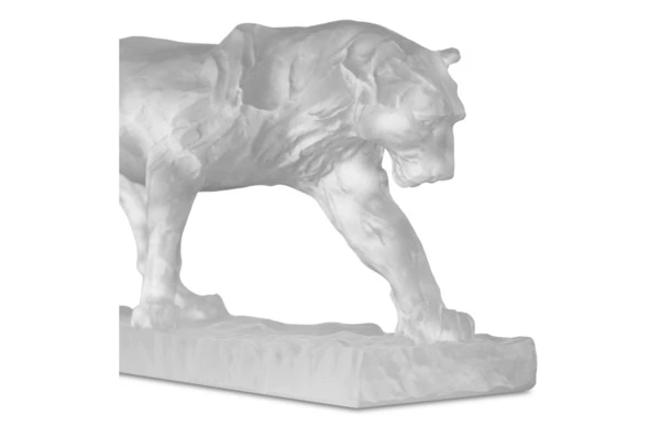 Фигурка Decor de Table Pate de Verre Cristal Пума 22 см, хрустальное тесто, белая, п/к