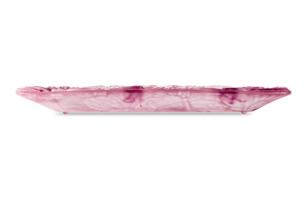 Блюдо прямоугольное Decor de Table Pate de Verre Cristal Бабочка 22х13 см, хрустальное тесто