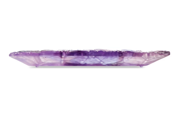 Блюдо прямоугольное Decor de Table Pate de Verre Cristal Бабочка 22х13 см, хрустальное тесто