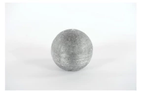 Свеча-шар Luz Your Senses 8 см, черное серебро